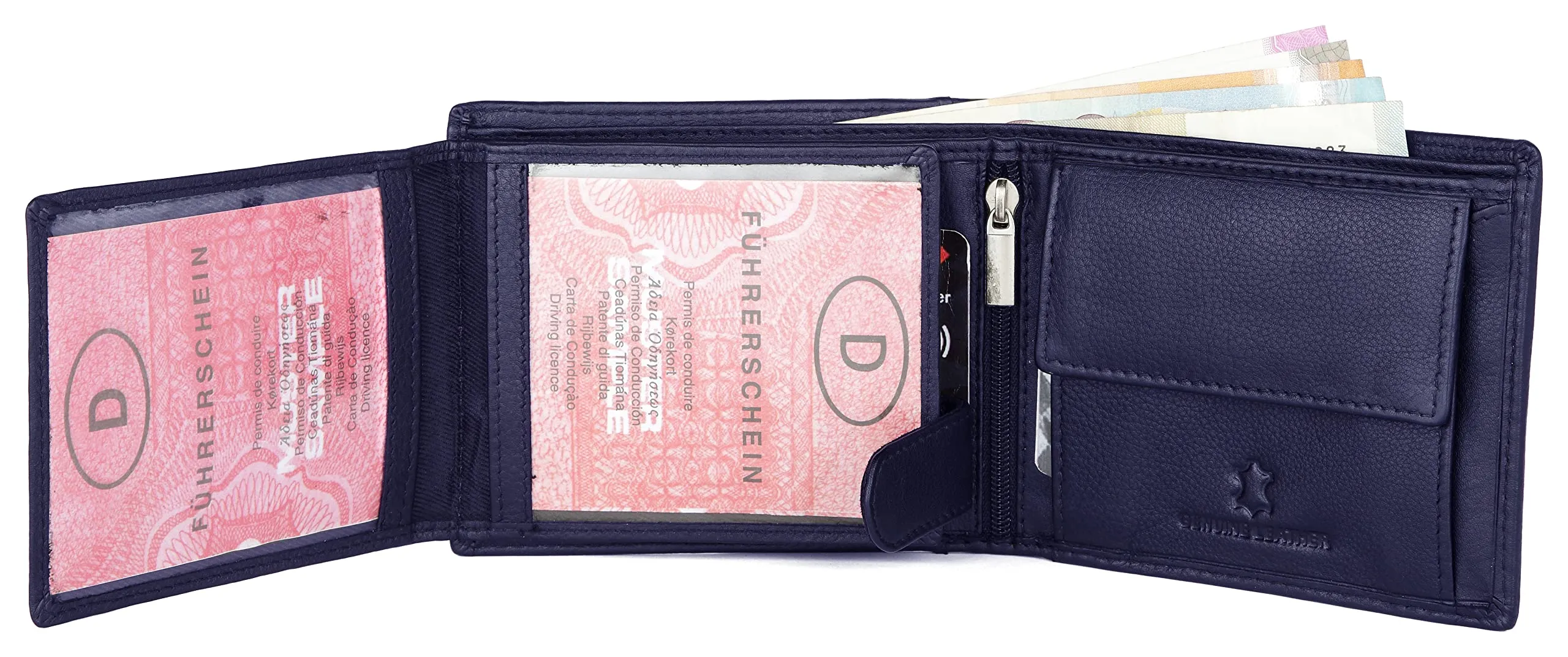 WILLIAM RFID Protected Leather Wallet for Men