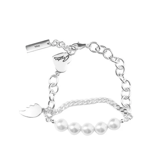 Wing Elegant Charming Pearl Bracelet