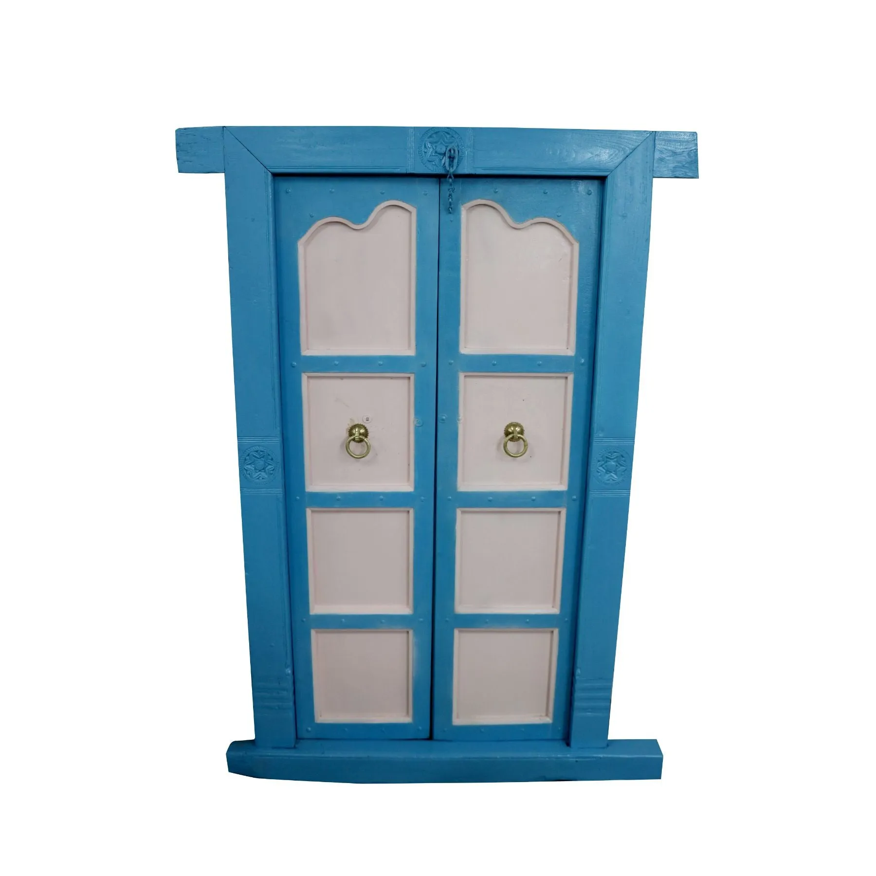 Wooden Blue White Door