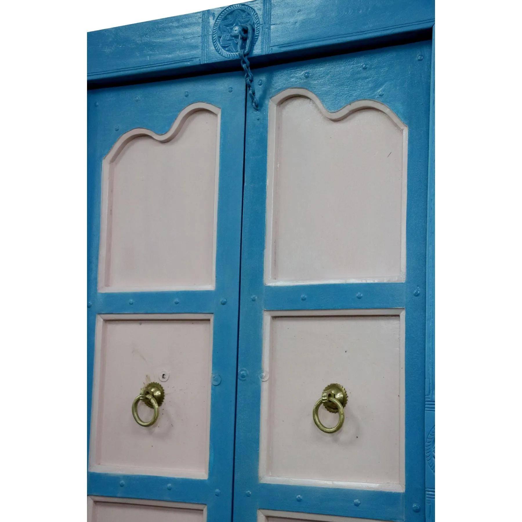 Wooden Blue White Door