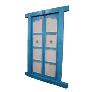 Wooden Blue White Door