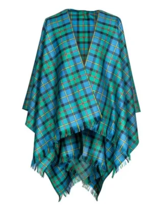 WOOL Serape Wrap - 500 Tartans Available - Made in Scotland