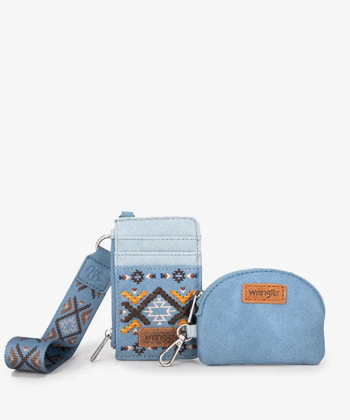 Wrangler Aztec Embroidered Whipstitch Tote Bag Set