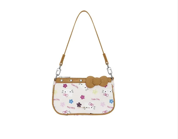 Y2K Sweet Flowers Kitty Handbag