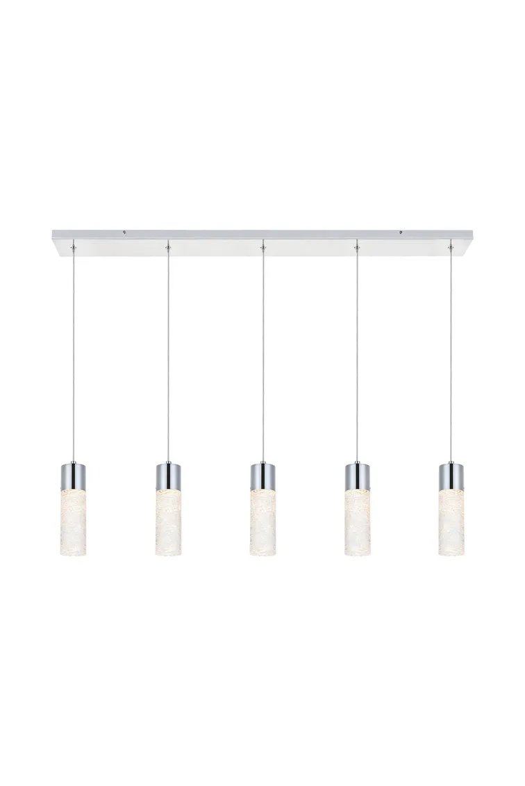 ZC121-5200D42C - Regency Lighting: Constellation 5 light Chrome LED Pendant