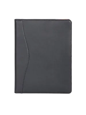 Zip Around Soft Plunge Leather Padfolio