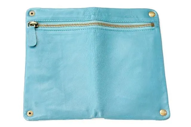 zip detail wallet - large - blue