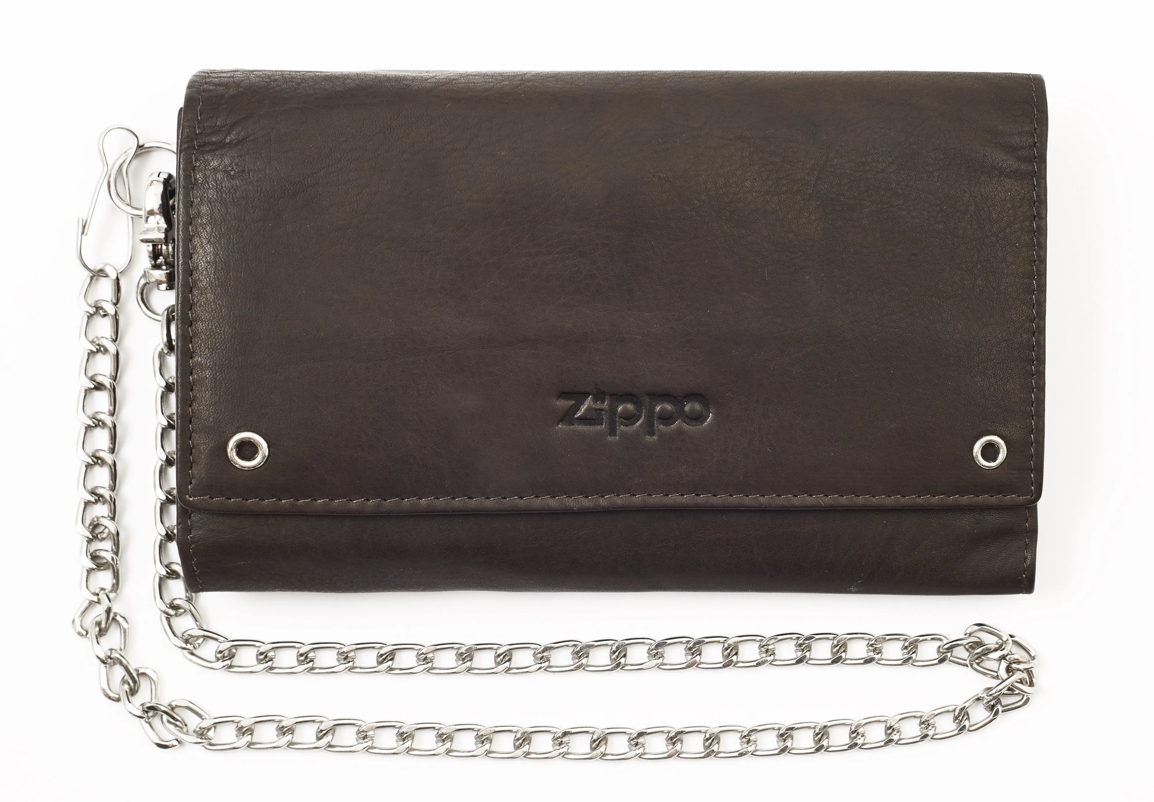 ZIPPO BIKER WALLET MOCCA LEATHER