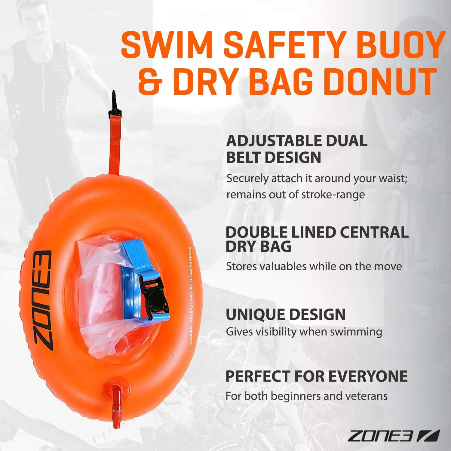 Zone3 - Donut Swim Buoy/Dry Bag